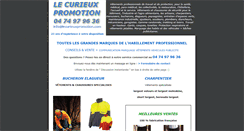 Desktop Screenshot of lecurieuxpromotion.com