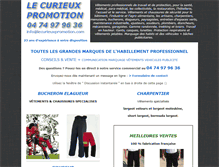 Tablet Screenshot of lecurieuxpromotion.com